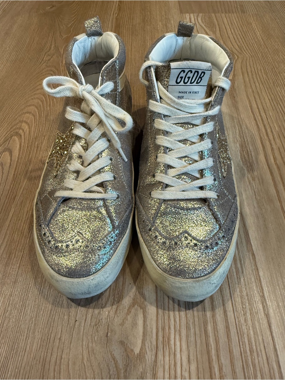 Golden Goose Glitter Midstar Sneakers for Women